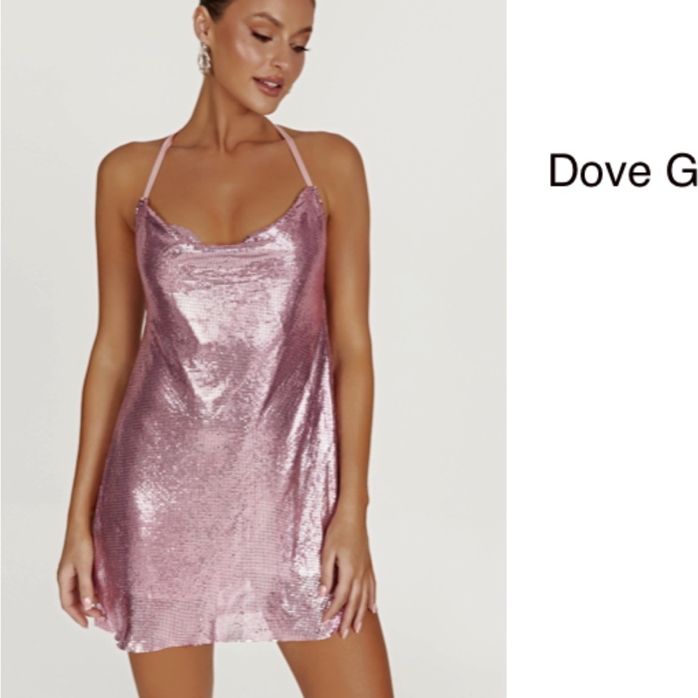 Pink sparkly dress